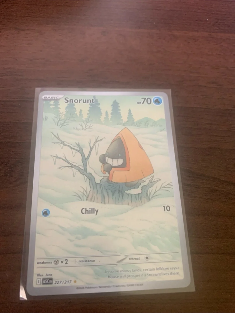 Snorunt Trading Card - White